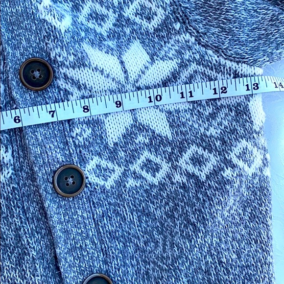 willow gray knit sweater size L/6X - Picture 7 of 8